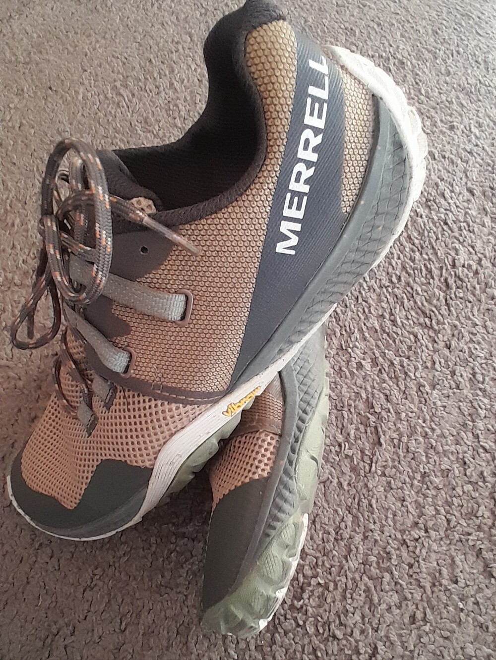 Merrell Men's Brown/Green Trail Running Shoes